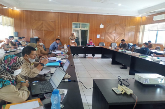 Rapat Penyusunan Rencana Kerja Tahunan (RKT) 2022 di BBKSDA Provinsi Riau di Ruang Rapat Gajah